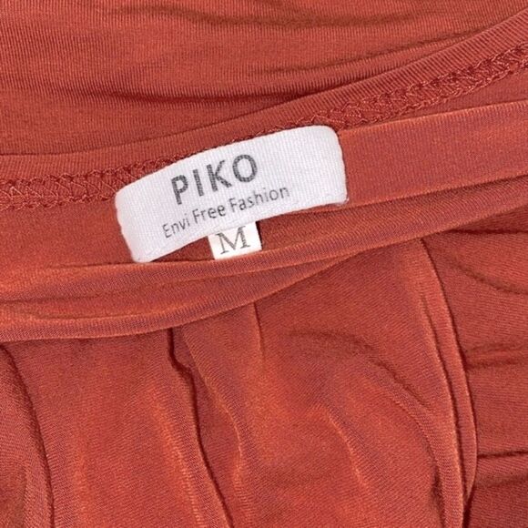 PIKO burnt orange top size medium bamboo blend - Picture 4 of 6